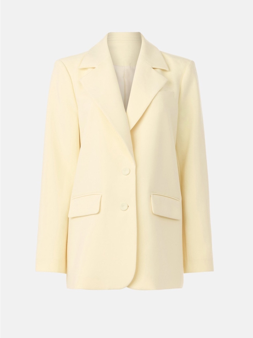 Favorite Daughter Cream Butter Yellow Single-Breasted Blazer